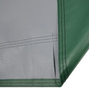 Winterabdeckung grau grün