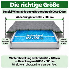 Winterabdeckung grau
